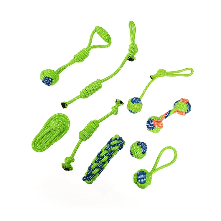 Populärt 9 Pack Rope Toy Set